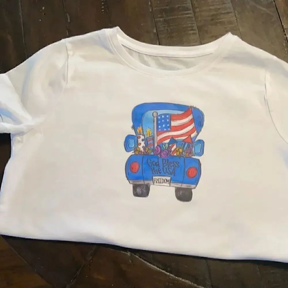 Kids 4th of July shirt. 10/12